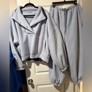 FP Movement  Light blue Sherpa Pullover Set 🔥 Size M Read Description